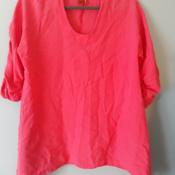 Oh my Gauze Pink Vacation Outfit 2pc Top Skirt - Picture 2 of 7